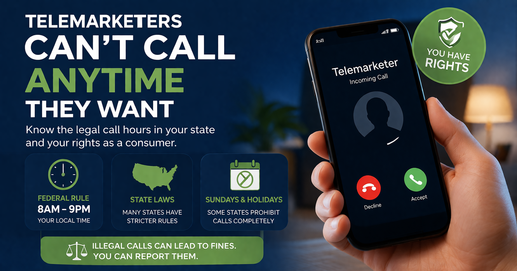 Did You Know? Telemarketers Can’t Call Anytime They Want