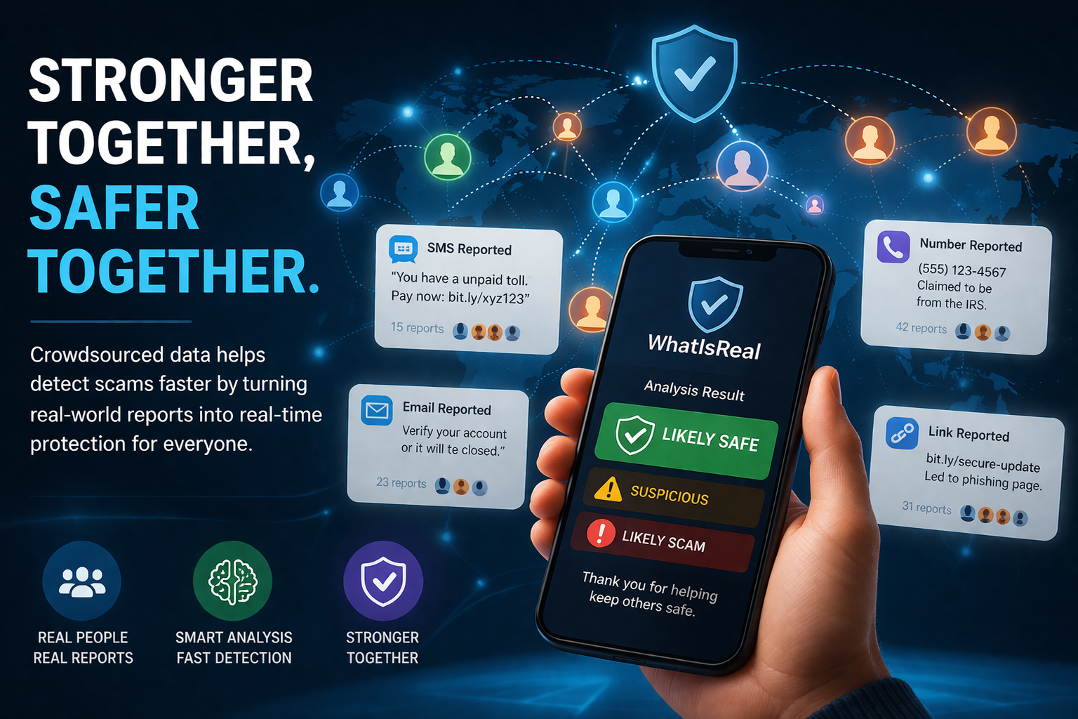 Harnessing the Power of Crowdsourced Data to Fight Scams in Real Time